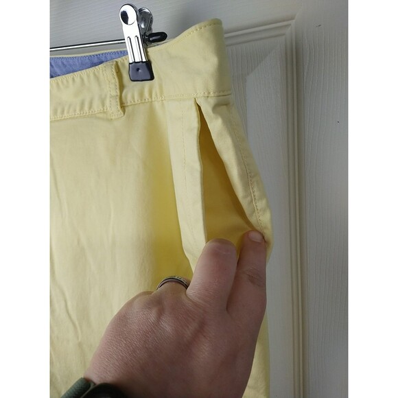 Talbots Woman 14W Pants Weekend Chino Yellow Straight Casual Vacation Travel... - Picture 5 of 11